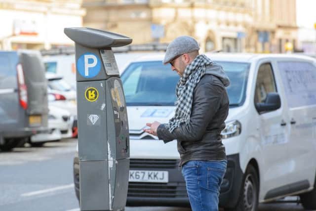 A parking meter in George Street. Pic: Ian Georgeson