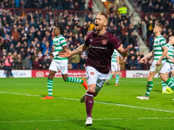 Olly Bozanics equaliser roused the Hearts support.