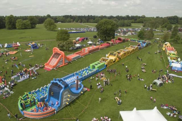The worlds longest inflatable obstacle course is coming to Dalkeith Country Park.