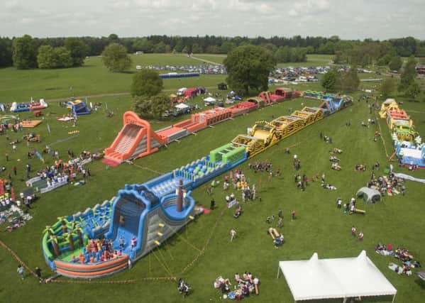 The worlds longest inflatable obstacle course is coming to Dalkeith Country Park.