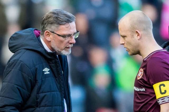 Craig Levein is hopeful Steven Naismith will be fit to help Hearts into another cup semi-final. Picture: SNS Group