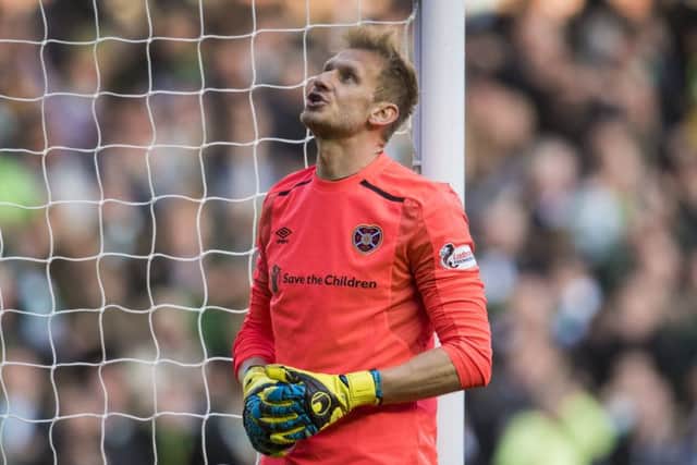 Hearts goalkeeper Bobby Zlamal. Picture: TSPL