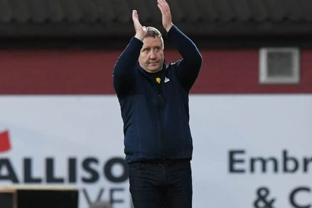 Inverness manager John Robertson applauds the fans at full time/ Picture: SNS/Paul Devlin