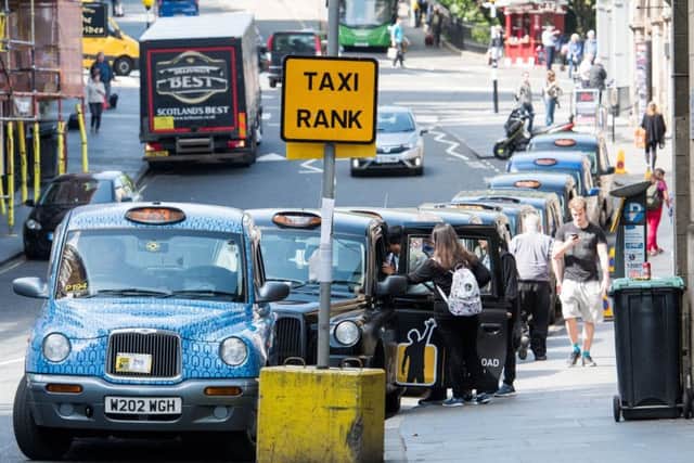 Plans to close key routes in and around the Old Town could result in many local cabbies scratching their heads. Picture: Ian Georgeson