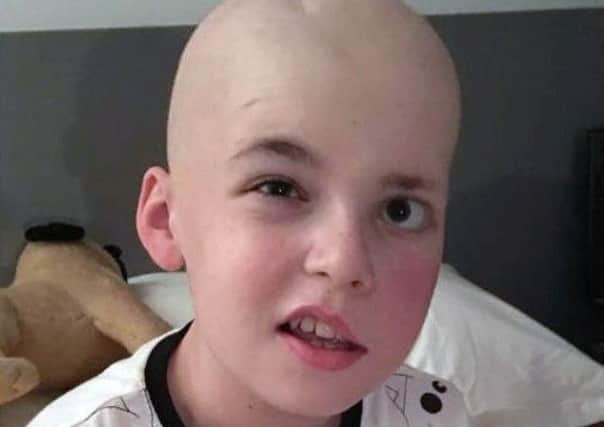 Kieran Crighton, 14, who was diagnosed with a rare form of medulloblastoma has been given the all clear. Picture: SWNS