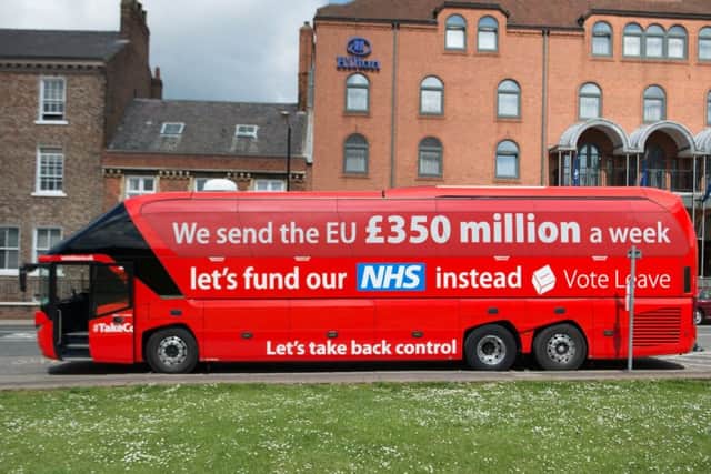 The Brexit bus with the £350m a week to Brussels claim