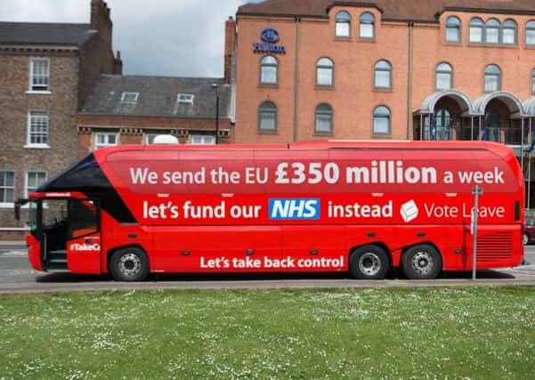 The Brexit bus with the £350m a week to Brussels claim