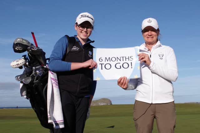 Hannah Darling, left, and Catriona Matthew. Pic: TSPL