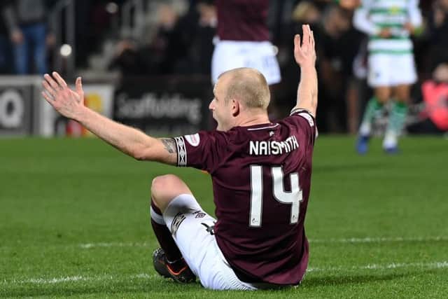 Hearts' Steven Naismith is set to miss up to ten weeks. Picture: SNS/Craig Williamson