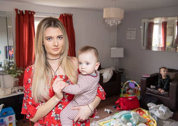 Laura McQueenie in her rat infested Niddrie flat