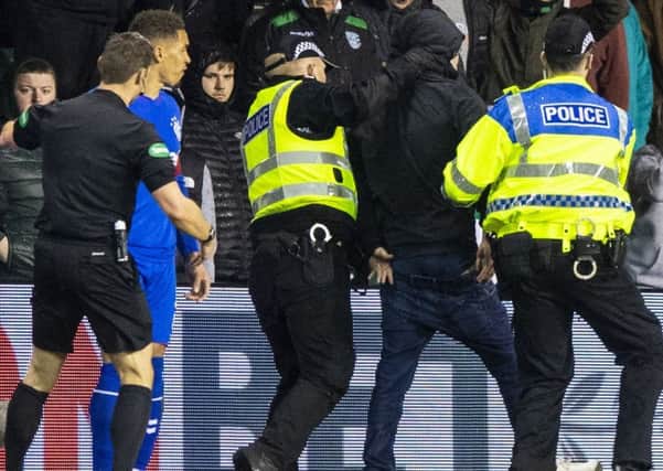 James Tavernier was confronted by a fan at Easter Road