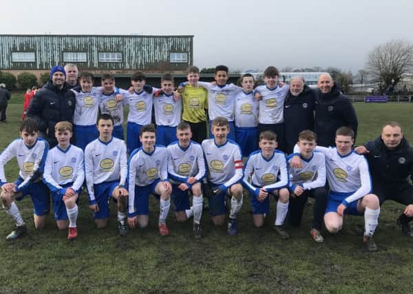 Musselburgh Windsor Under-15s are through to the Inspiresport Scottish Cup final