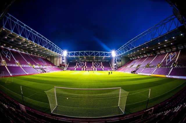 A general view of Tynecastle before the match. Picture: SNS Group