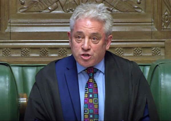 John Bercow ruled against the UK Government asking MPs to vote again on Theresa May's Brexit plan (Picture: PA)