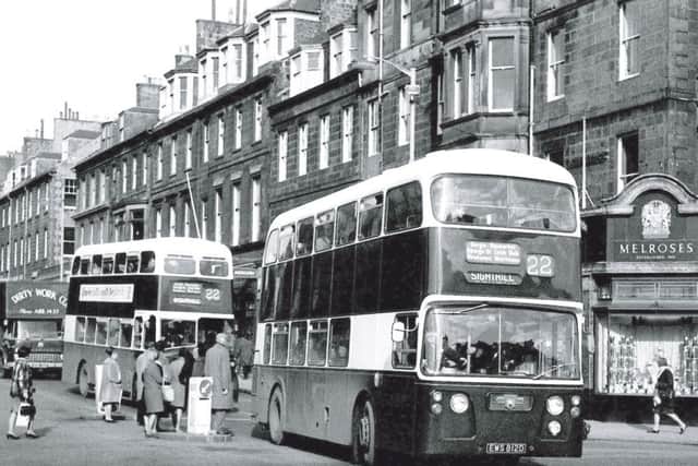 A Leyland Atlantean turns from Castle Street on to Princes Street in 1966. Picture: TSPL