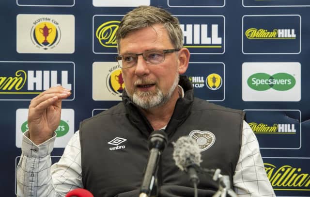 Craig Levein has laughed off complaints made by Gary Caldwell about Hearts striker Uche Ikpeazu. Picture: SNS Group