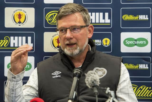Craig Levein has laughed off complaints made by Gary Caldwell about Hearts striker Uche Ikpeazu. Picture: SNS Group