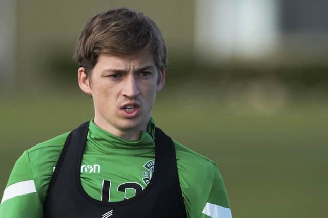 Ryan Gauld has returned to training and could make a comeback for Hibs against Livingston. Picture: SNS Group