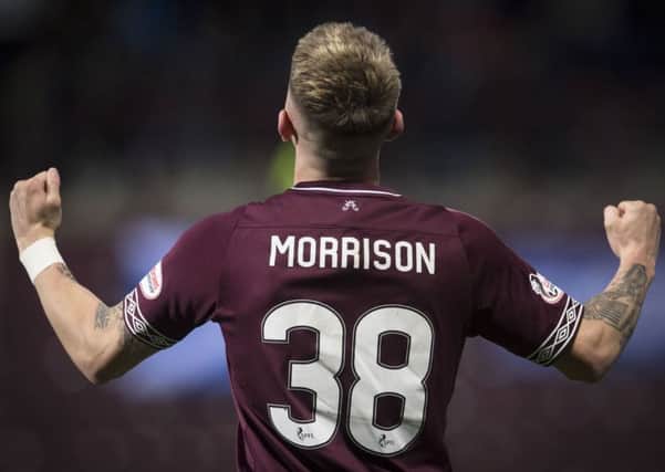 Callumn Morrison doesn't feel he's a first-team regular at Hearts yet. Pic: SNS