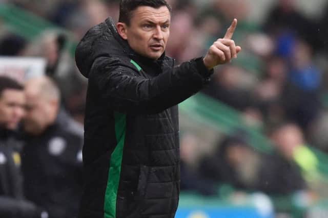 Paul Heckingbottom was pleased with Hibs' performance against Motherwell. Pic: SNS
