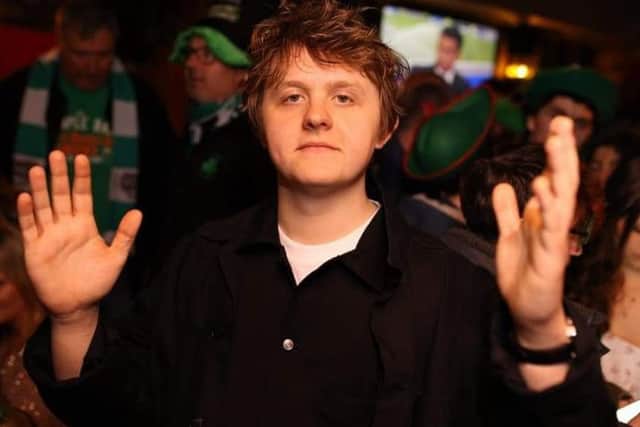Lewis Capaldi stunned St Patrick's Day revellers in Edinburgh today. Picture: The Three Sisters