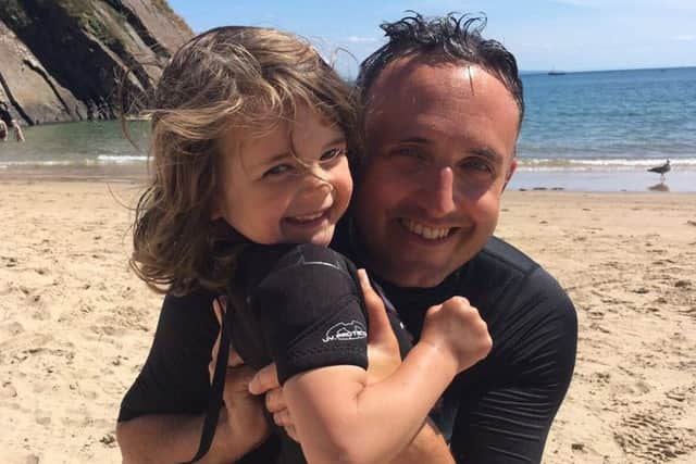 Alex Cole-Hamilton with his daughter Darcy