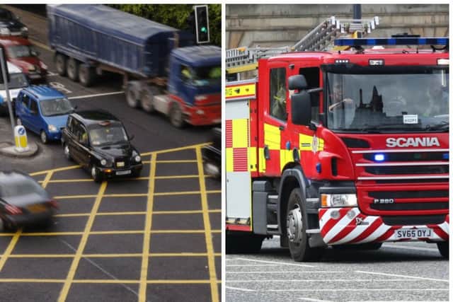 Firefighters were on a callout before the collision. Pic: Shutterstock/TSPL