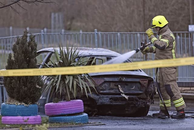 The Fire Service were called out to Harperrig Way, Oxgangs, Edinburgh to deal with a car fire.

 Pic: Neil Hanna Photography
3