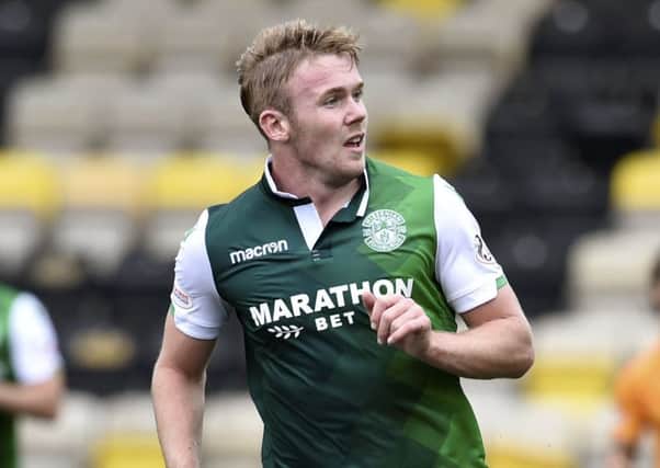 Lewis Allan was on target for Hibs at Hamilton