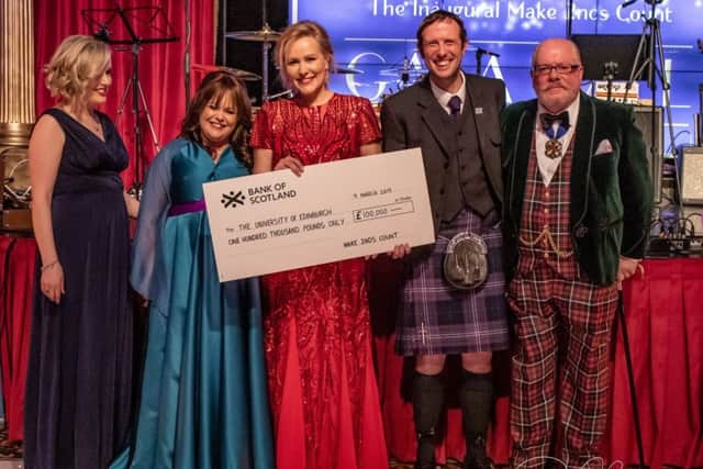 Lisa Flemming, second left, with Dr Olga Oikonomidou, centre. Picture: Richard Brannan/TSPL