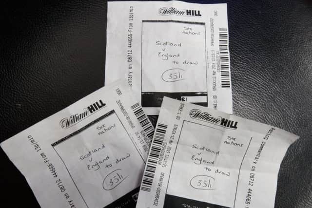 The betting slips. Picture: TSPL