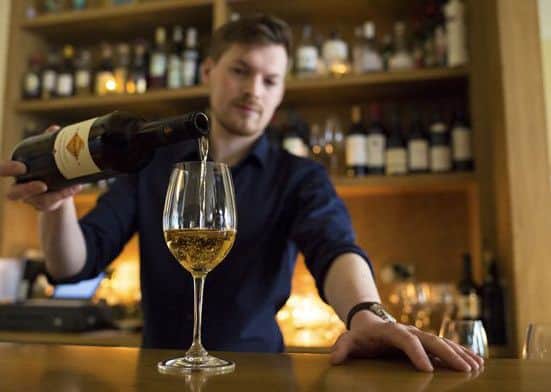 Le Roi Fous sommelier, Sam Webber.