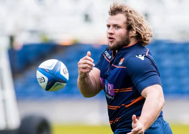 Edinburgh's Pierre Schoeman will have a key role to play in the forwards