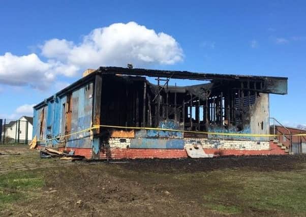 Last night's blaze has left the building gutted. Picture: Contributed