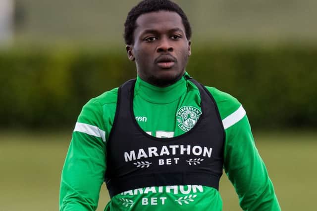 Thomas Agyepong hasn't featured for Hibs since late November