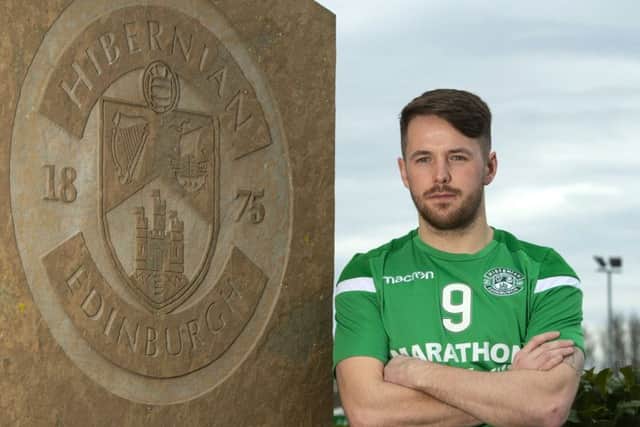 Marc McNulty was sounded out by Hearts over a move prior to joining Hibs. Picture: SNS Group