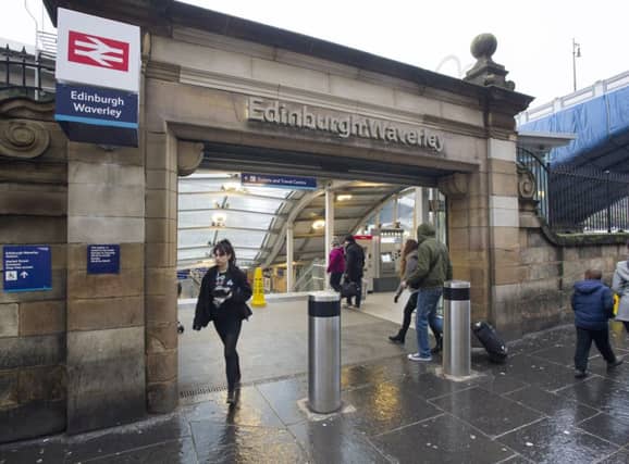 Waverley Station entrance, Market Street. Pic: JPI Media