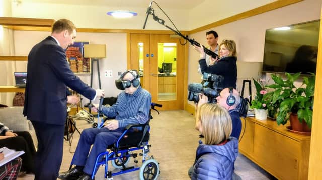 Residents of an Edinburgh hospice facility are the first palliative care patients in Scotland to experience the stunning effects of virtual reality in an exciting new university research project.