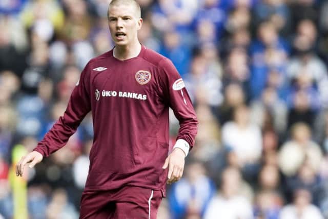Mike Tullberg in action for Hearts. Picture: SNS/Alan Harvey