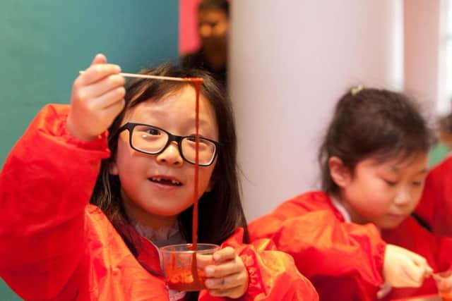 Visitors learn about blood at the Edinburgh Science Festival last year