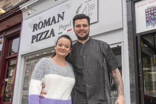 Laura and Francesco Serreri, husband and wife, bring traditional Roma pizza to Edinburgh in a U.K. first