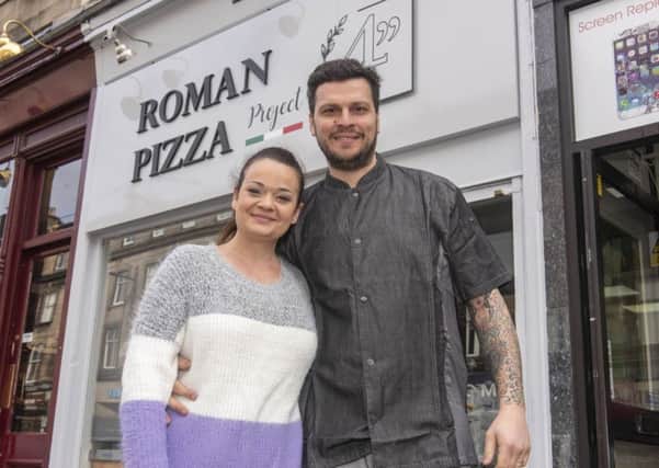 Laura and Francesco Serreri, husband and wife, bring traditional Roma pizza to Edinburgh in a U.K. first