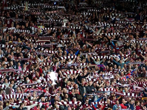 Hearts fans are heading to Hampden Park in their thousands again
