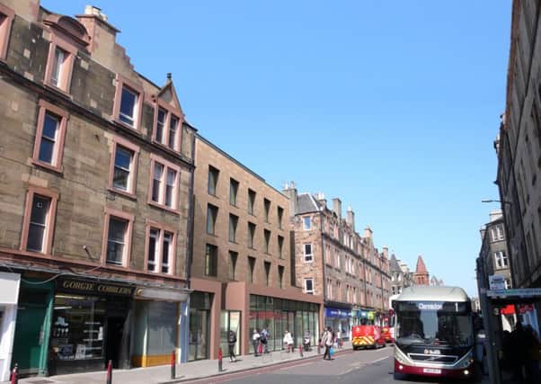 The proposed student flat development above Scotmid on Gorgie road.