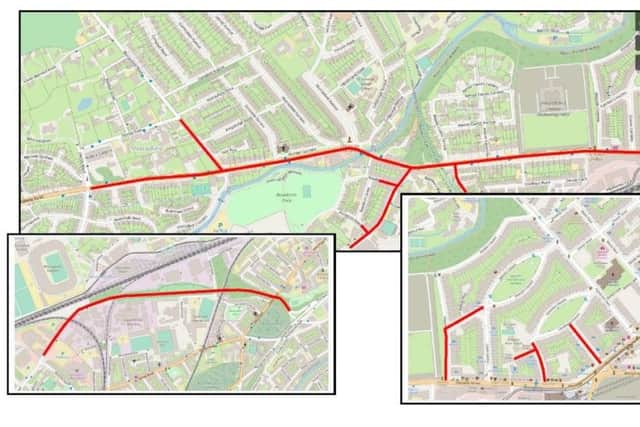 A map of the restrictions surrounding Murrayfield. Picture: Prepared by @edintravel and OpenStreetMap contributors