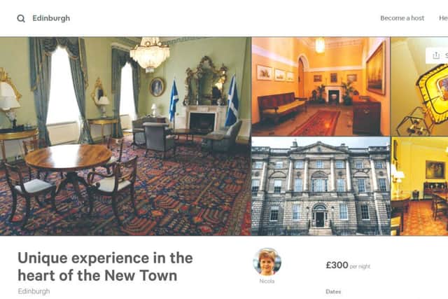 Bute house on airbnb.