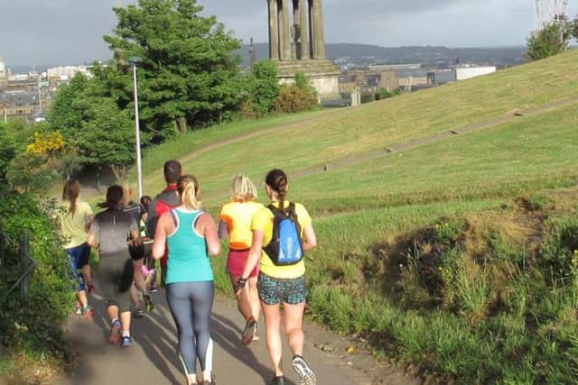 A group on one of the the guided running tours. Pic: contributed