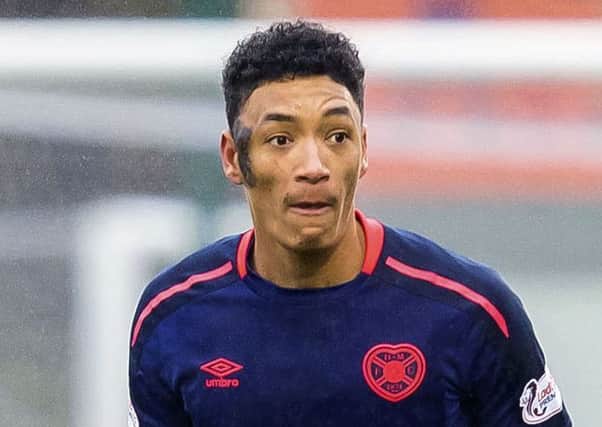 Hearts attacker Sean Clare has been affected by a hip injury