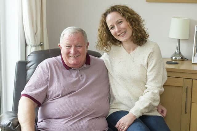 Kirsty Sowden and her father James Ponton.