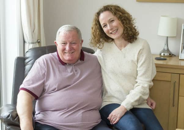 Kirsty Sowden and her father James Ponton.
